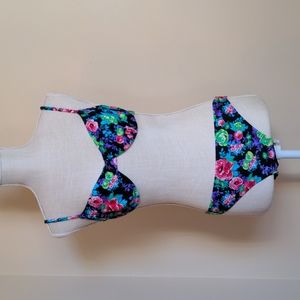 Dark Floral print bikini